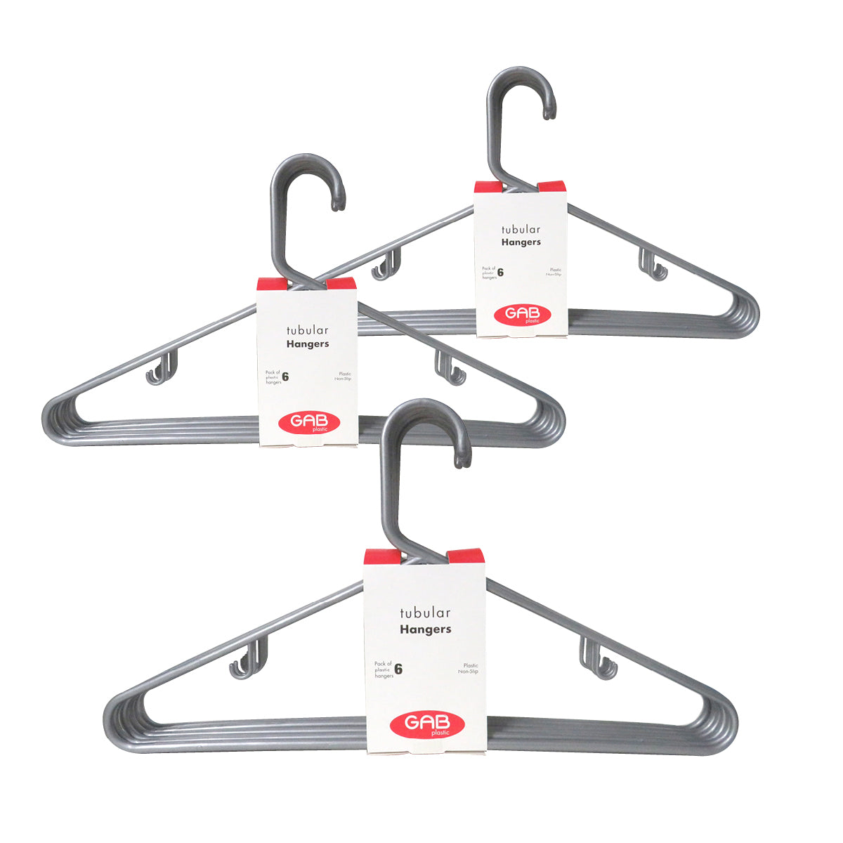 Gab Plastic Set of 3 Heavy Duty Adult Hangers - Available in several c –  KATEI UAE