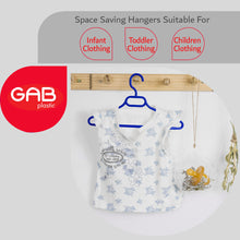 Load image into Gallery viewer, Gab Plastic Set of 20 Children Hangers - Blue
