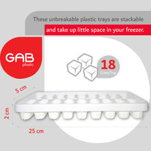 Load image into Gallery viewer, Gab Plastic Set of 4 Ice Cube Trays - White
