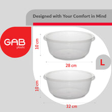 Load image into Gallery viewer, Gab Plastic Set of 5 Round Basins - Transparent
