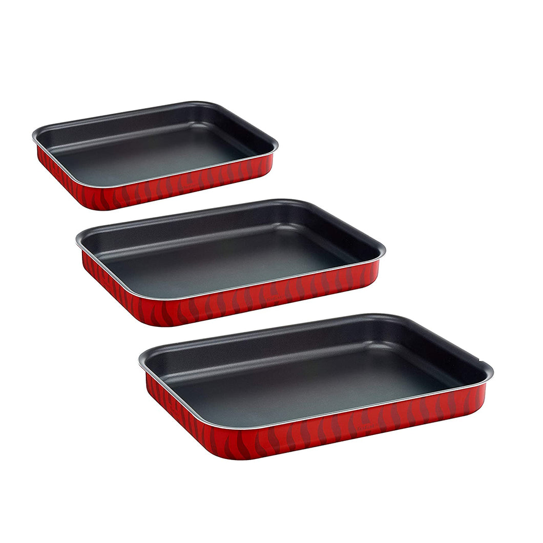 Tefal Les Specialistes Rectangular Pans, Set of 3 Pans