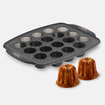 Tefal Crispybake Silicone Mini Canneles, 18 pieces - 29 x 21cm