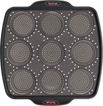Load image into Gallery viewer, Tefal Crispybake Silicone Muffins Pan, 9 Pieces - Retractable, 30 x 29cm
