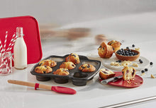 Load image into Gallery viewer, Tefal Crispybake Silicone Muffins Pan, 9 Pieces - Retractable, 30 x 29cm
