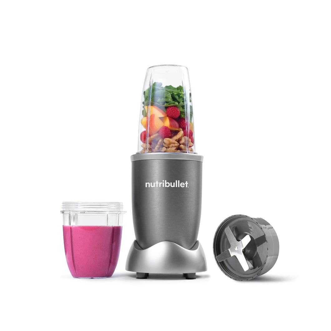 Nutribullet Multi-Function High Speed Blender, Mixer System with Nutrient Extractor, Smoothie Maker, Grey - 3 Piece Accessories, 600 Watts