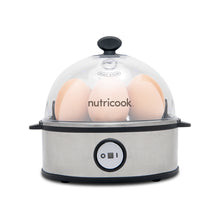 Load image into Gallery viewer, Nutricook Rapid Egg Cooker: 7 Egg Capacity Electric Egg Cooker for Boiled Eggs, Poached Eggs, Scrambled Eggs, or Omelettes with Auto Shut Off Feature, Silver
