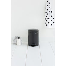 Load image into Gallery viewer, Brabantia New Icon Pedal Bin, 3 Liters - Matt Black
