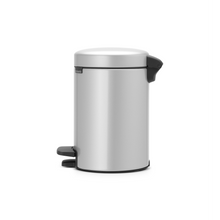 Load image into Gallery viewer, Brabantia New Icon Pedal Bin, 3 Liters - Metallic Grey
