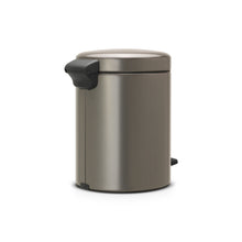 Load image into Gallery viewer, Brabantia New Icon Pedal Bin, 5 Liters - Platinum
