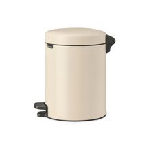 Load image into Gallery viewer, Brabantia New Icon Pedal Bin, 5 Liters - Soft Beige
