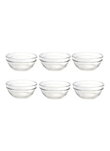 Load image into Gallery viewer, Ocean Glassware Set of 6 Stack Glass Bowls - 10cm
