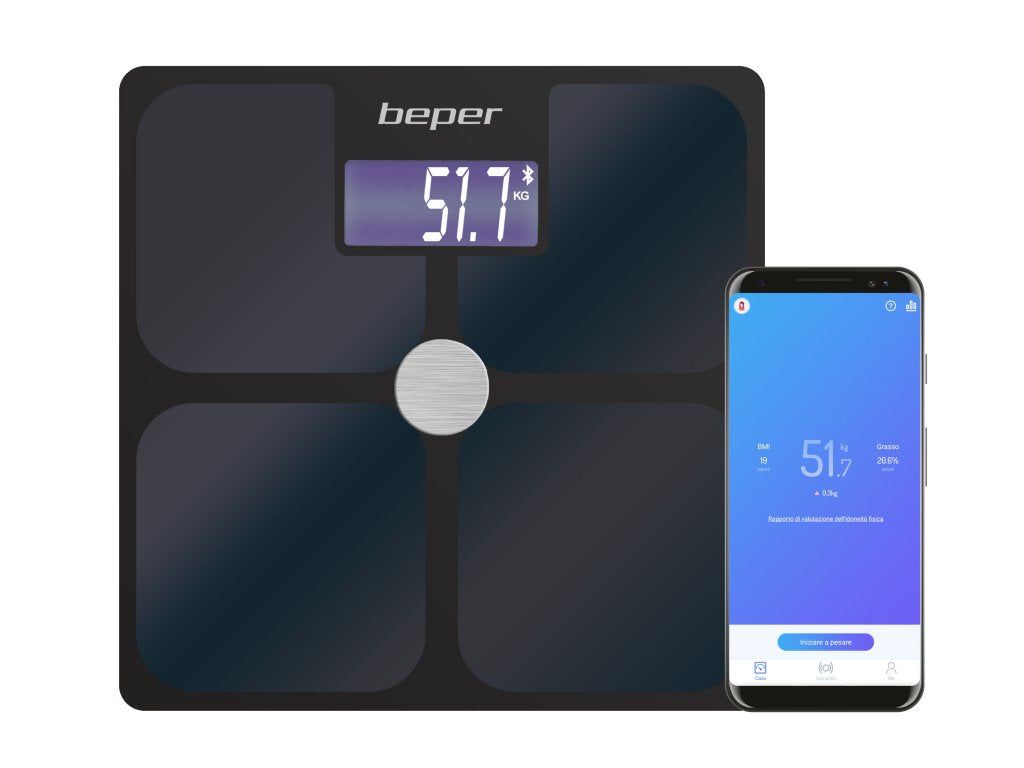 Beper Bioelectrical Impedance Body Scale with Bluetooth - up to 180 Kg