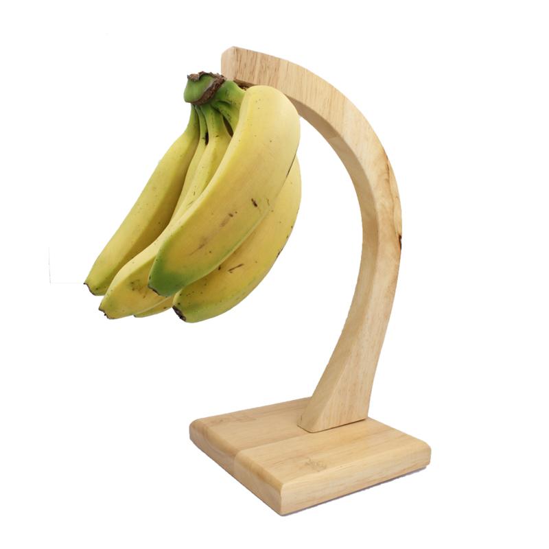 Topps Beech Wood Banana Holder  - 28cm, Beige