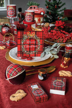 Load image into Gallery viewer, Ambiente Melamine Tray Christmas Plaid Red - 13x21cm
