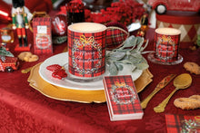 Load image into Gallery viewer, Ambiente Melamine Tray Christmas Plaid Red - 13x21cm
