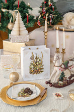 Load image into Gallery viewer, Ambiente Gift Bag X-Mas Tree Cream - 22x13x25cm
