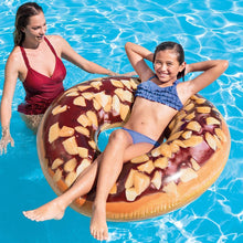 Load image into Gallery viewer, Intex Inflatable Donut Ring Tube Float, Nutty Chocolate - 99cm diameter
