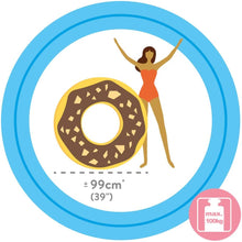 Load image into Gallery viewer, Intex Inflatable Donut Ring Tube Float, Nutty Chocolate - 99cm diameter
