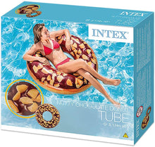 Load image into Gallery viewer, Intex Inflatable Donut Ring Tube Float, Nutty Chocolate - 99cm diameter
