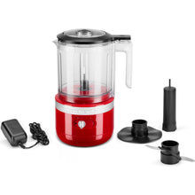 Load image into Gallery viewer, KitchenAid Cordless Chopper - 1.19L, Rechargeable - Empire Red
