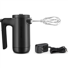 Load image into Gallery viewer, KitchenAid Cordless 7 Speed Hand Mixer - Rechargeable, Matt Black
