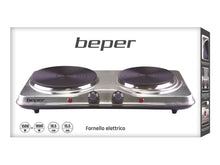 Load image into Gallery viewer, Beper Electric Cookers with 2 Cast Iron Plates, 1500W + 1000W
