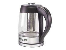 Load image into Gallery viewer, Beper Electric Kettle with Glass Jug &amp; Filter for Herbal Drinks, 1.8L - 2200W

