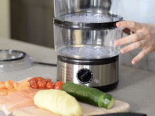 Load image into Gallery viewer, Beper Cooking Steamer with 2 Baskets, 5L
