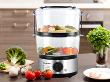 Load image into Gallery viewer, Beper Cooking Steamer with 2 Baskets, 5L
