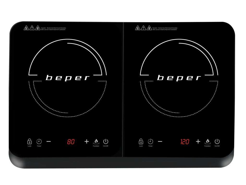 Beper Electric Double Induction Cooker - 3400W