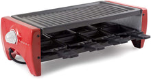 Load image into Gallery viewer, Beper Rectangular Raclette with 8 Plates &amp; Grill - 1200W
