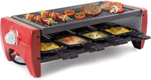Load image into Gallery viewer, Beper Rectangular Raclette with 8 Plates &amp; Grill - 1200W
