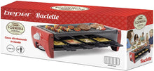 Load image into Gallery viewer, Beper Rectangular Raclette with 8 Plates &amp; Grill - 1200W
