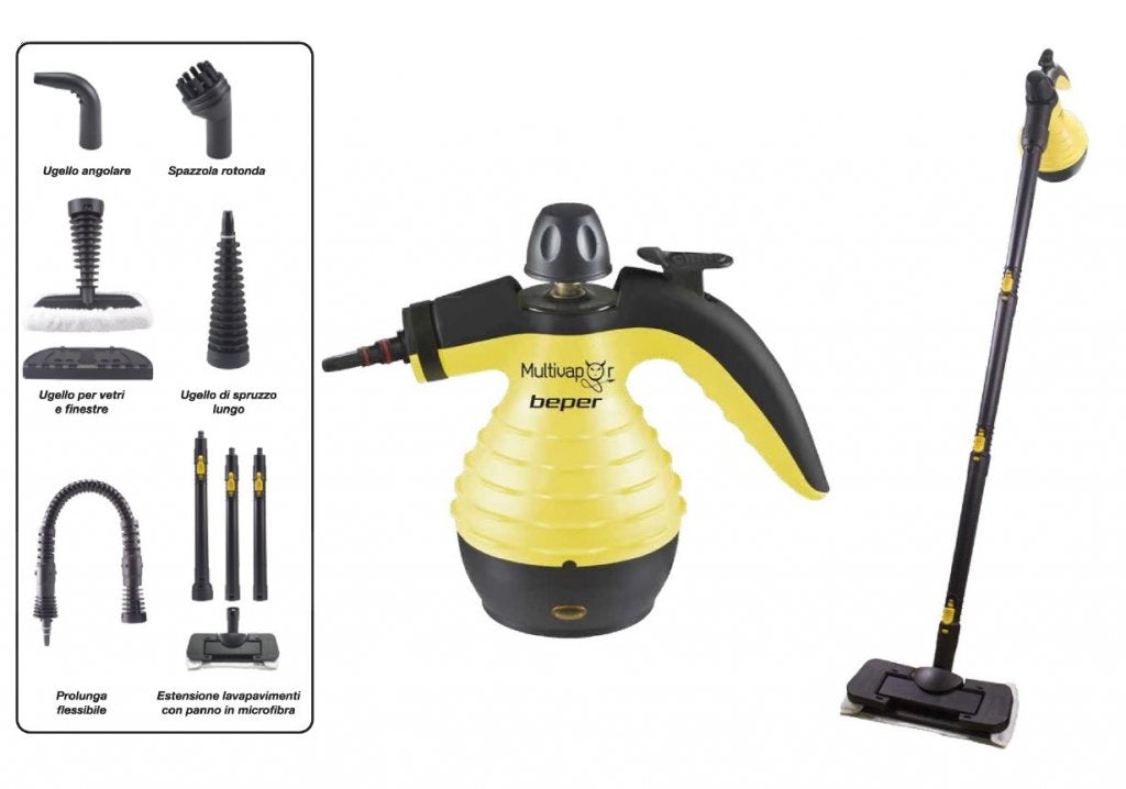 Beper 10-in-1 Cleaner and Sanitizing Floor Mop - 1050W