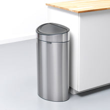 Load image into Gallery viewer, Brabantia Flatback Touch Bin - 40 Liters, Matt Steel Fingerprint Proof
