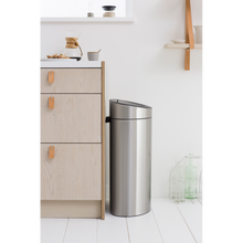 Load image into Gallery viewer, Brabantia Flatback Touch Bin - 40 Liters, Matt Steel Fingerprint Proof

