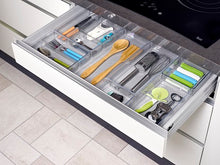 Load image into Gallery viewer, Plastic Forte Transparent Kitchen Drawer Organizer with 3 Compartments, Cutlery Tray - No. 1
