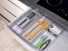 Load image into Gallery viewer, Plastic Forte Transparent Kitchen Drawer Organizer, Cutlery Tray - No. 3
