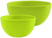 Load image into Gallery viewer, Gab Plastic Set of 2 Bowls, 19cm &amp; 26cm - Lime Green
