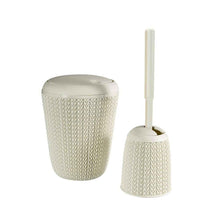 Load image into Gallery viewer, Curver Knit Waste Bins, Off White or Brown
