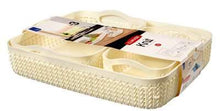 Load image into Gallery viewer, Curver Knit Set of 3 Tray Baskets A4, A5 &amp; A6- Off White
