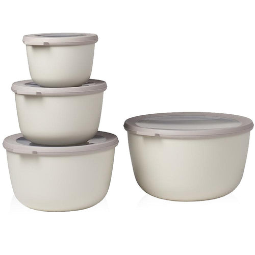 Rosti Mepal Cirqula Multi Bowls with Lids - Nordic White