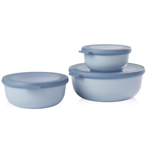 Rosti Mepal Cirqula Multi Bowls with Lids - Nordic Blue