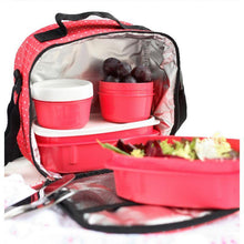 Load image into Gallery viewer, Tatay 5-Piece Urban Lunch Pack with 4 Food Containers - Red
