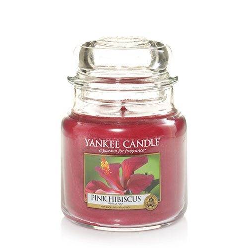 Yankee Candle Glass Jar Candle - Pink Hibiscus