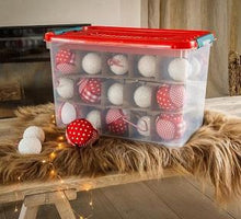 Load image into Gallery viewer, Allibert Christmas Box - 65L with Cardboard Divider, 60 x 39 x 40cm
