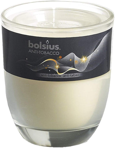 Bolsius Aromatic Anti-Tobacco Candle in a Glass Jar