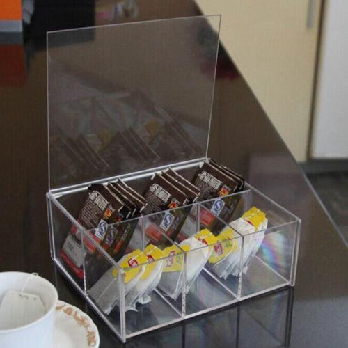 Acrylic Square Tea Box - 20 x 20cm