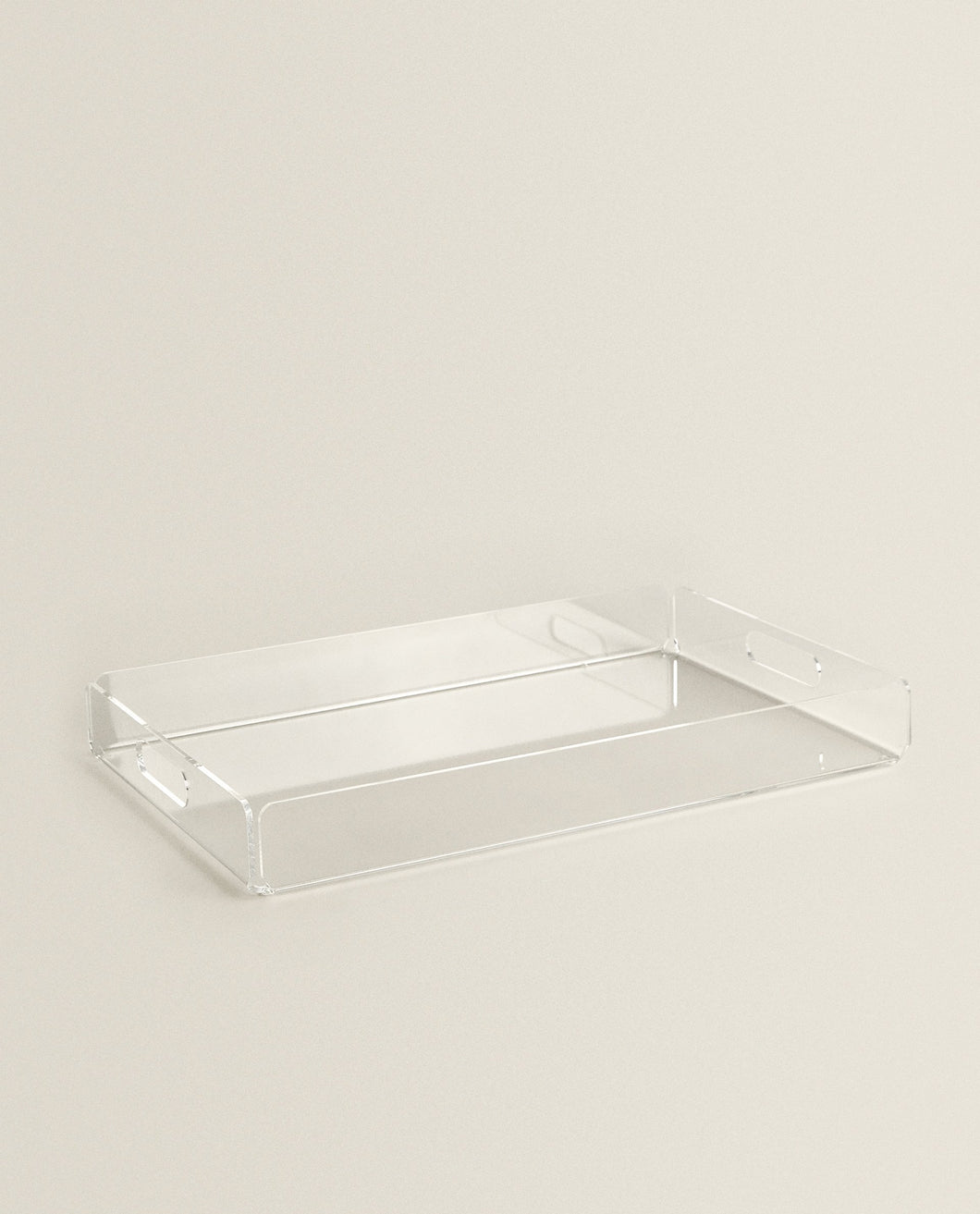 Acrylic Rectangular Tray with Handles