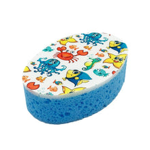 Load image into Gallery viewer, Multy Bath Sponge for Kids, with Printed Sea Animals
